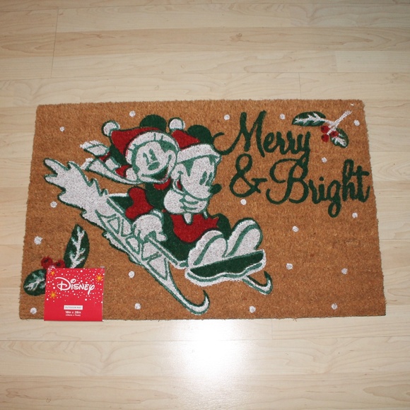 Disney Accents Mickey Minnie Mouse Christmas Doormat Nwt Poshmark